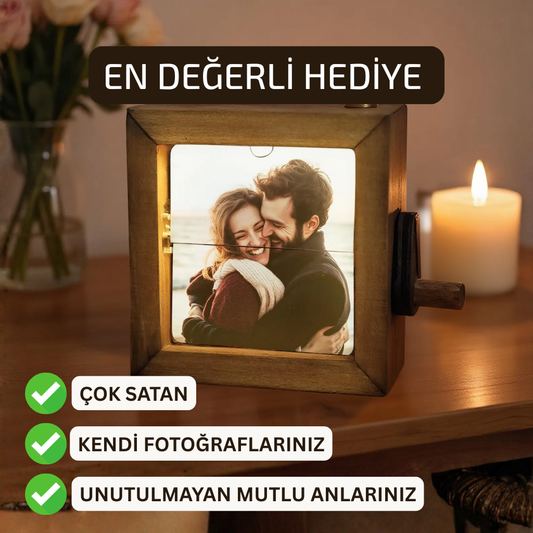 Işıklı Fotoğraf Kutusu (Kişiye Özel Anı)