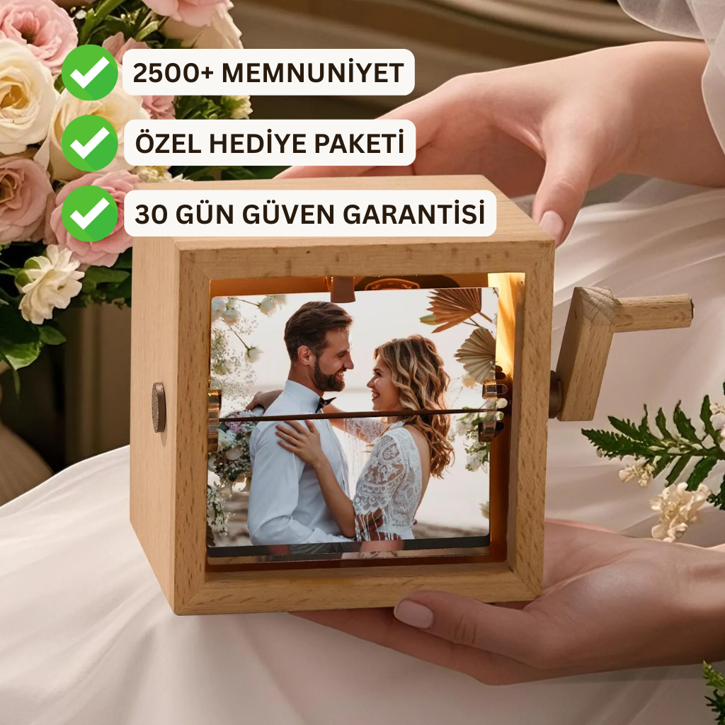 Işıklı Fotoğraf Kutusu (Kişiye Özel Anı)